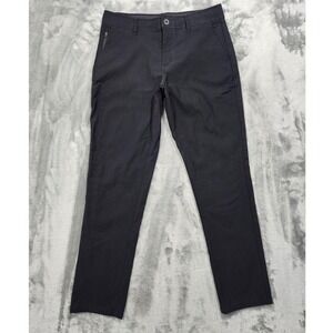 Weatherproof Vintage Pants Mens 32x30 Black Performance Flex Regular Taper Chino